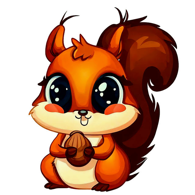 Free squirrel rodent tail illustration