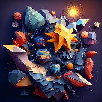 Free Ai Generated Abstract Shapes illustration and picture