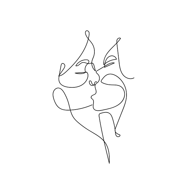 Free love couple woman illustration