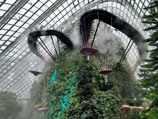 plants, garden, flower, dome, sunroom, greenhouse, singapore