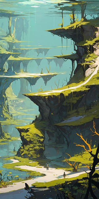 Free Ai Generated Swamp illustration and picture