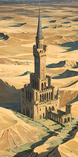 Desierto, Torre, Fantasía, Fantástico