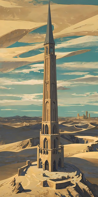 Wüste, Turm, Fantasie, Fantastisch