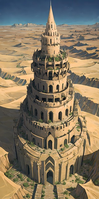 Free Desert Tower illustration and picture