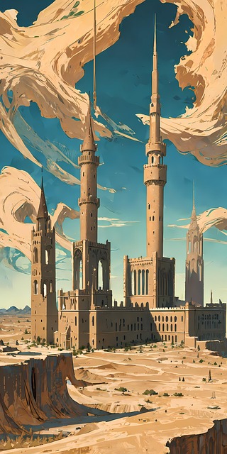 Free Ai Generated Desert illustration and picture