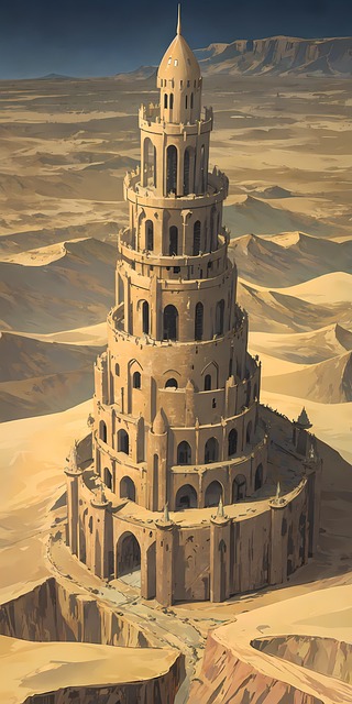 Free Desert Tower illustration and picture