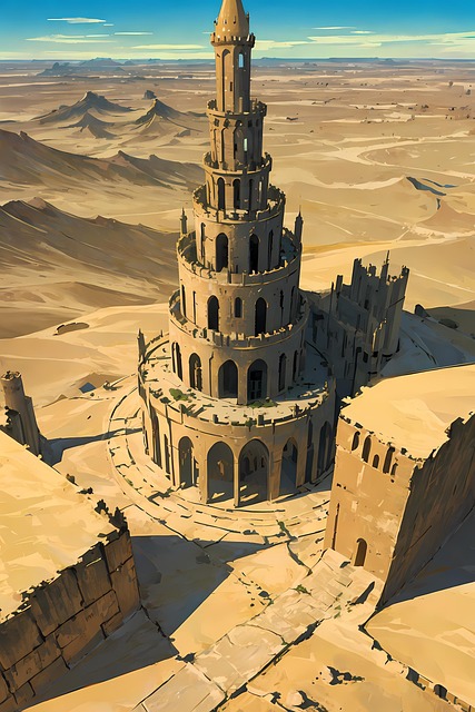 Free Desert Tower illustration and picture