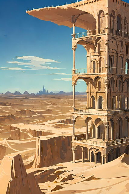 Free Desert Tower illustration and picture
