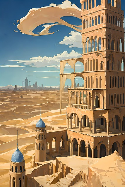 Free Desert Tower illustration and picture