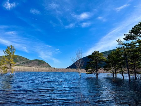 Acadia, Maine, Sø, Dam, Oversvømmelse