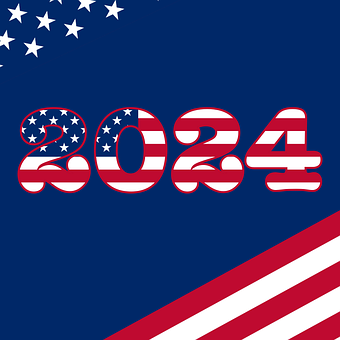 Usa, Flag, 2024, Republikansk, Demokrat