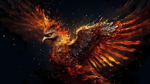 Ai Genereret, Phoenix, Ildfugl, Fantasi