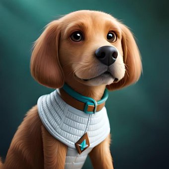 Free Ai Generated Dog illustration and picture