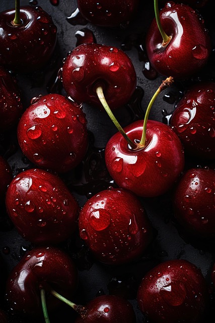 Free cherries sweet cherries fruity illustration
