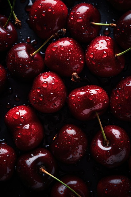 Free cherries sweet cherries fruity illustration