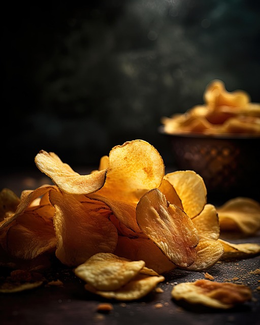 Free chips potato food illustration