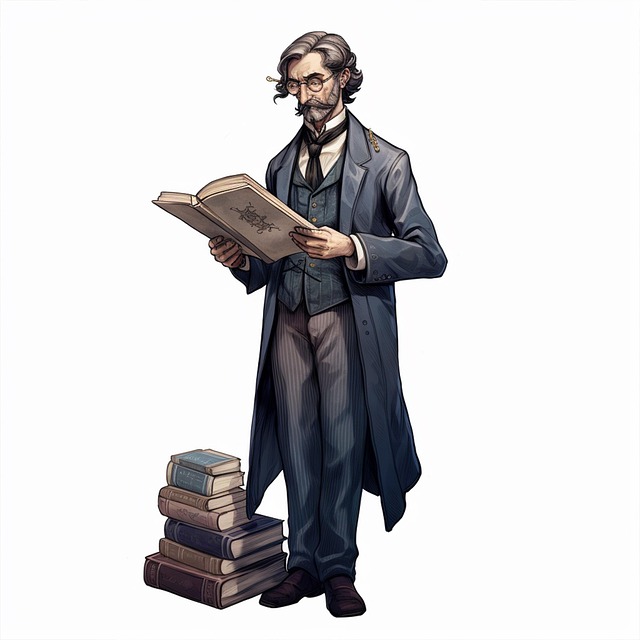 Free ai generated man professor illustration
