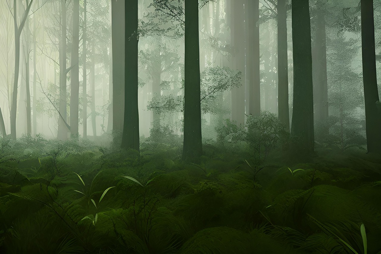 Download Trees, Forest, Fog. Royalty-Free Stock Illustration Image ...