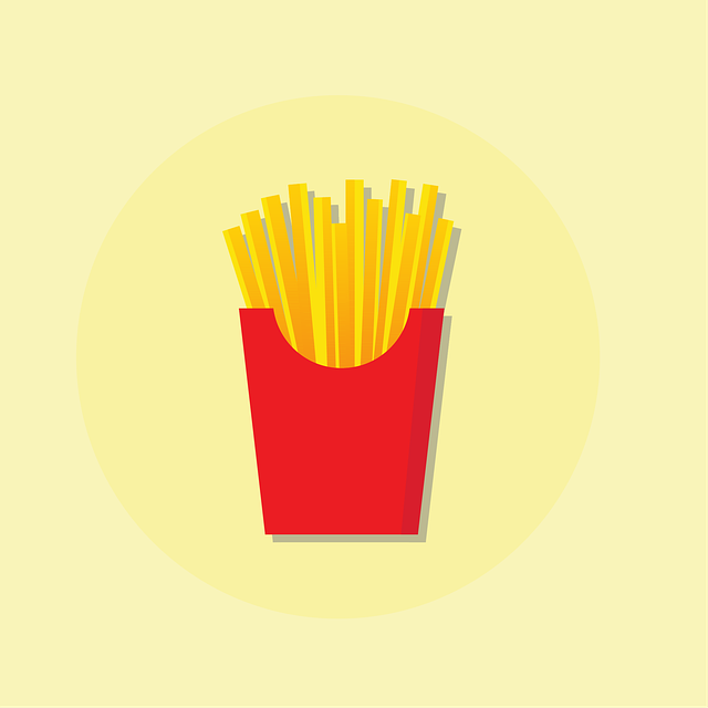 Download free HD stock image of French Fries Free french fries junk food illustration
