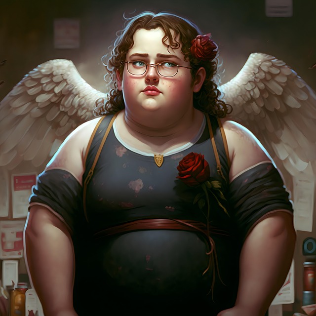 Free ai generated angel glasses illustration