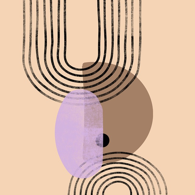 Free lines dot boho illustration