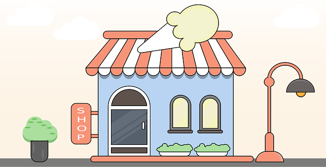 Cafetería, Tienda, Arte Vectorial