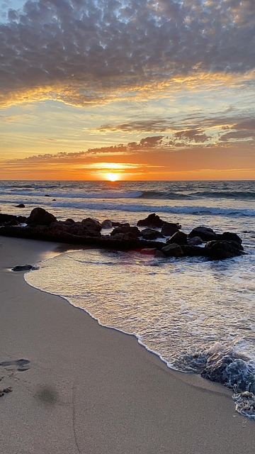 Mazatlan, Sonnenuntergang, Strand, Sand