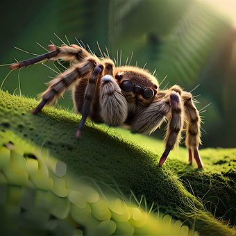 Spinne, Behaart, Tarantel, Acht Beine