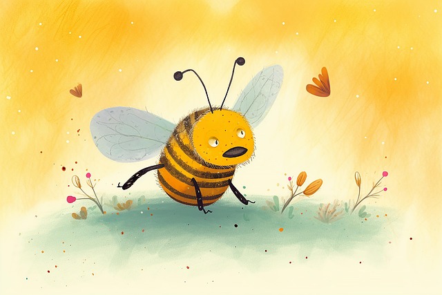 Download free HD stock image of Ai Generated Bee Free ai generated bee honey illustration