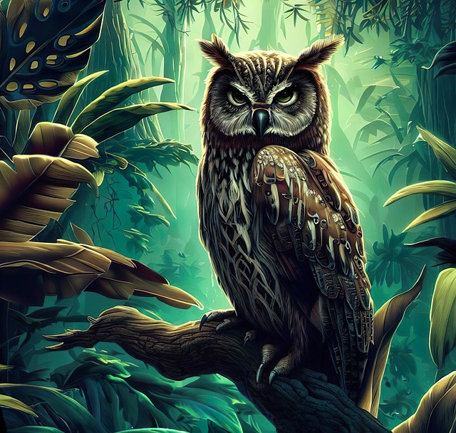Free Ai Generated Owl illustration and picture