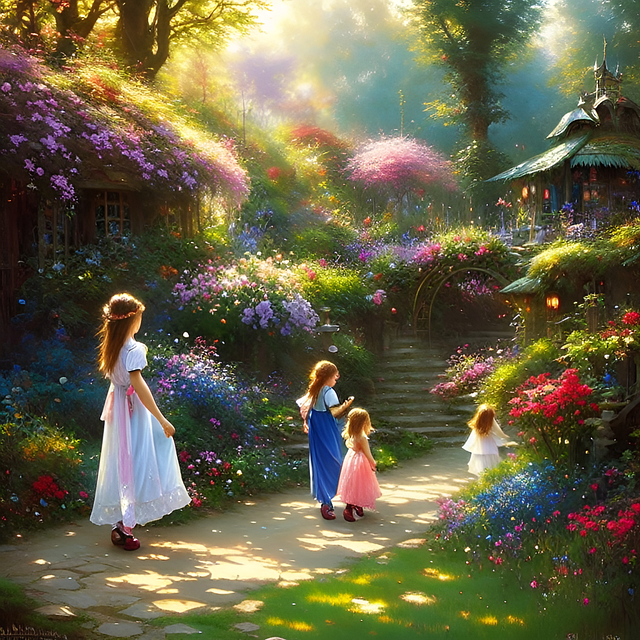 Ai产生的 孩子们 花朵 - Pixabay上的免费图片 - Pixabay