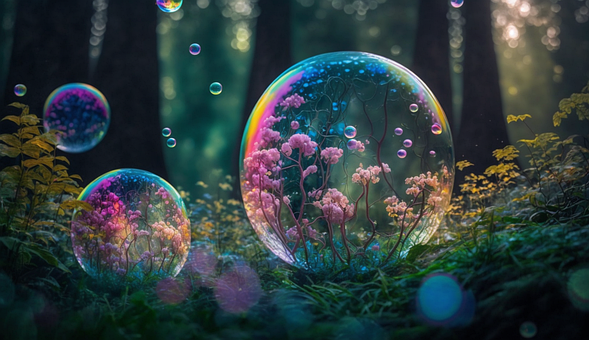 Free Soap Bubble Woods illustration and picture