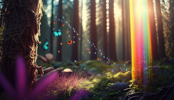 Free Woods Landscape illustration and picture