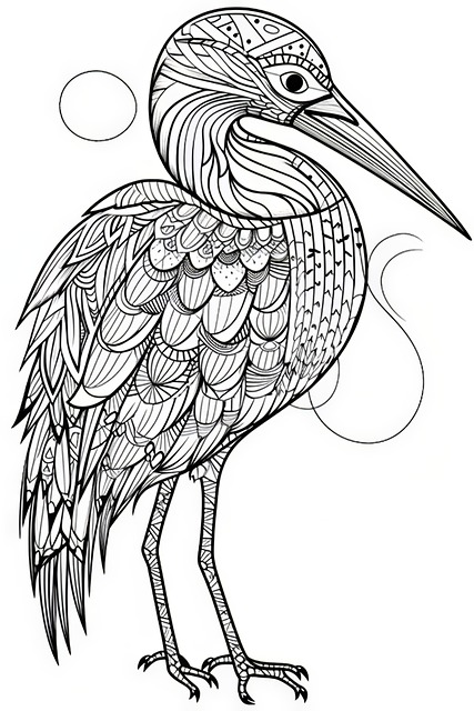 Free Ai Generated Stork illustration and picture