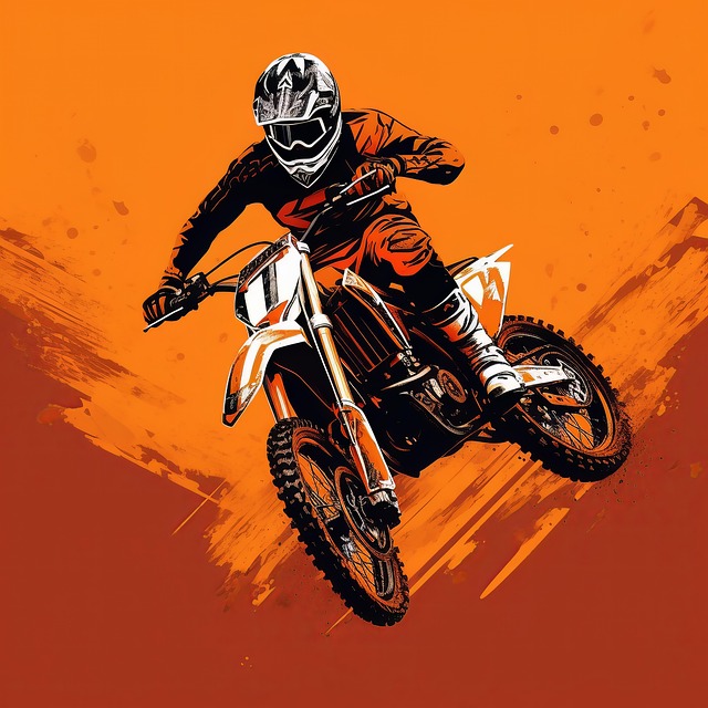 Free Ai Generated Motocross illustration and picture