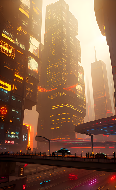 Free Ai Generated City illustration and picture