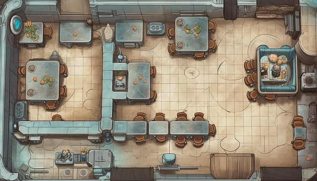 Free cafeteria mess hall military illustration