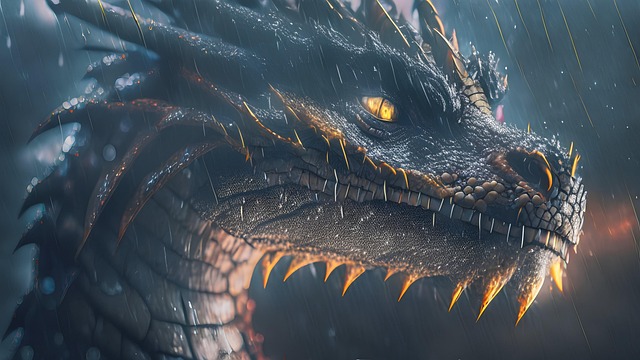 Free ai generated dragon creature illustration