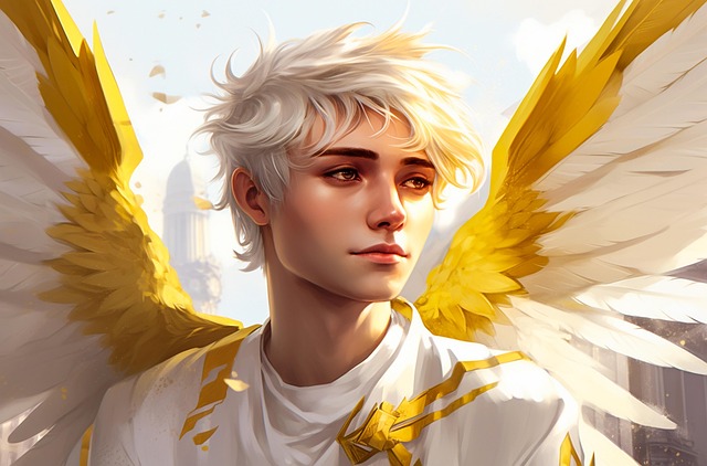 Free angelic beings divine messengers heavenly hosts illustration