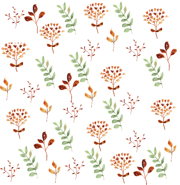 Blumen, Zweige, Pflanzen, Muster