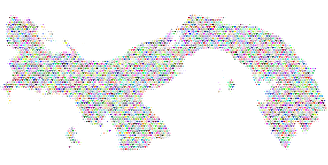 Free panama map love vector