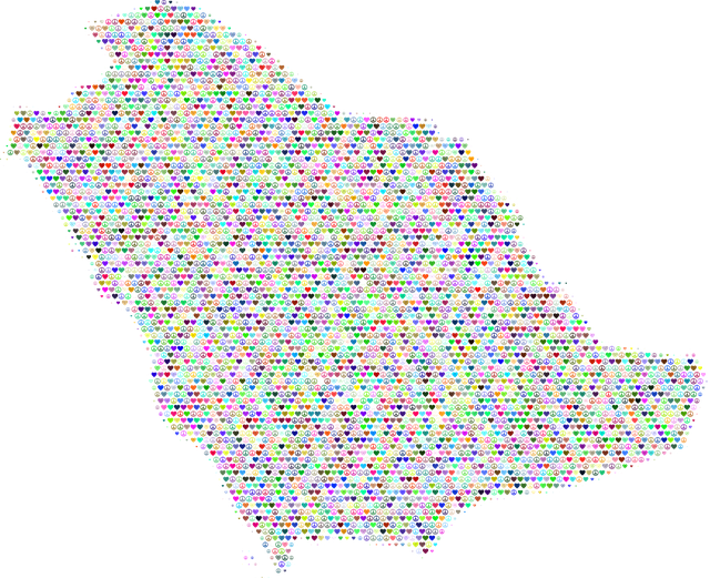 Free saudi arabia nature map vector