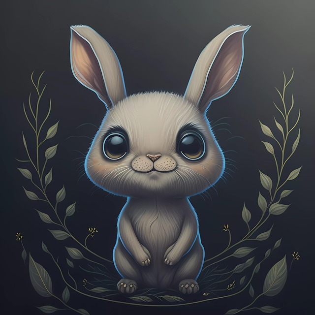 Free ai generated rabbit ears illustration