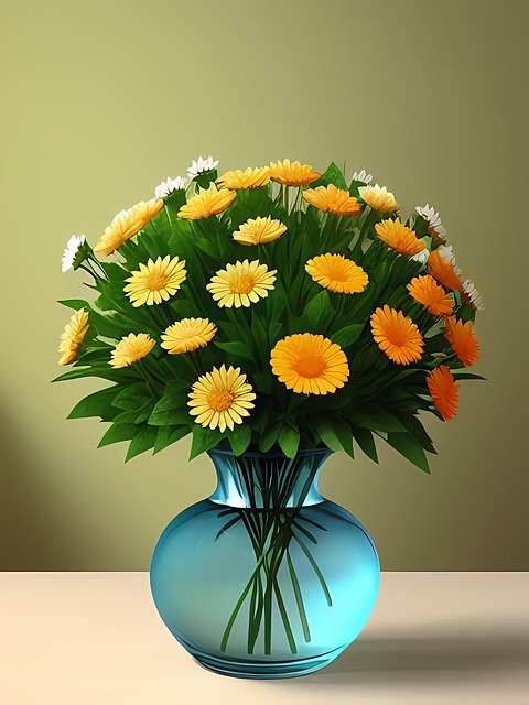Free ai generated flower flower vase illustration