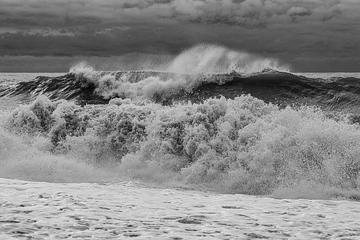 Ocean, Mare, Valuri, Furtună, Apă