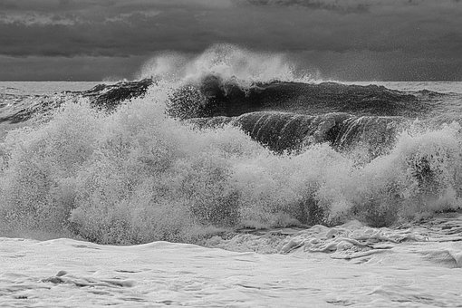 Ocean, Mare, Valuri, Furtună, Apă