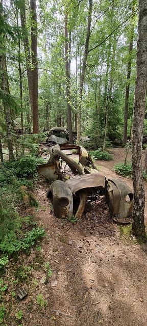 Abandonado, Carros, Ferrugem, Frente