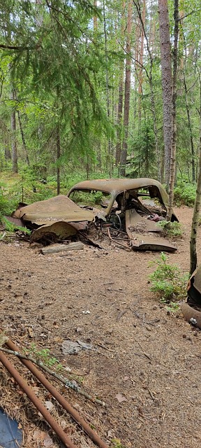 Abandonado, Carros, Ferrugem, Frente