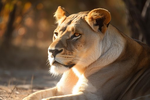 Ai Generado, Leona, Felino, Majestuoso