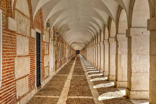 Free Hallway Arches photo and picture